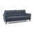 Leale Fabric/Leather 2 Seater Sofa