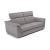 Curioso Fabric/Leather Loveseat
