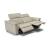 Curioso Fabric/Leather Power Reclining Loveseat