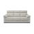Estremo Fabric/Leather 3 Seater Sofa