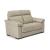 Estremo Fabric/Leather Loveseat
