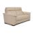 Estremo Fabric/Leather 2 Seater Sofa