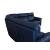 Estremo Fabric/Leather L-Shape Sectional Sofa w/2 Recliners