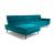 Rotterdam Fabric/Leather L-Shape Sectional Sofa w/ Motion & Chaise Lounge