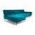 Rotterdam Fabric/Leather L-Shape Sectional Sofa w/ Motion & Chaise Lounge