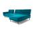 Rotterdam Fabric/Leather L-Shape Sectional Sofa w/ Motion & Chaise Lounge