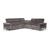 Leggiadro Fabric/Leather L-Shape Sectional Sofa