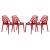 Cornelia Plastic Dining Chair (Set of 4)