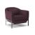 Poli Fabric/Leather Armchair