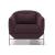 Poli Fabric/Leather Armchair