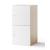 Choice Office Single Row Locker w/2 Small Lockable Doors, Cylinder Lock w/Retention