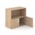 Choice 2H Office Cabinet w/Lock, Open Shelf & 2 Doors