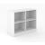 Choice 2H Office Bookcase w/2 Shelves, Width 39.3