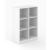 Choice 3H Office Bookcase w/4 Fixed Shelves
