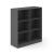 Choice 3H Office Bookcase w/4 Fixed Shelves, Width 39.3