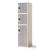 Choice 4 Lockers Cabinet w/Open Wardrobe, Plinth, Planter Boxes & Electronic Lock