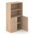 Choice 4H Office Cabinet w/Lock, 2 Doors & 1 Open Fixed Shelf