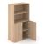 Choice 4H Office Cabinet w/Lock, 2 Doors & 1 Open Fixed Shelf