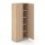 Choice 5H Office Cabinet w/Lock, Fixed Shelf & 3 Shelves, Width 31.4