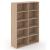 Choice 5H Office Bookcase w/8 Fixed Shelves, Width 47.2