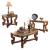 Tarantula Marble Occasional Table Set