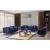 Almira Fabric Velvet Living Set