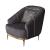 Almira Fabric Velvet Living Set