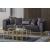 Almira Fabric Velvet Living Set