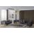 Almira Fabric Velvet Living Set