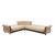 Americana Customizable Fabric Convertible L-Shaped Modular Sectional Sofa, Compositon 1