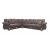 Americana Fabric Convertible L-Shaped Sectional Sofa