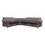 Americana Customizable Fabric Convertible L-Shaped Modular Sectional Sofa, Compositon 1