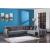 Angel Microfiber Fabric Convertible Low Profile L-Shaped Sectional Sofa