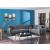 Angel Microfiber Fabric Convertible Low Profile L-Shaped Sectional Sofa