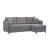 Brooklyn Fabric Convertible L-Shaped Sectional Sofa