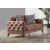 Calvin Fabric Velvet Low Profile Storage Loveseat