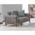 Calvin Fabric Velvet Low Profile Storage Loveseat