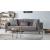 Calvin Fabric Velvet Low Profile Storage Living Set