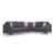 Favori Fabric Convertible L-Shaped Sectional Sofa