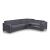 Favori Fabric Convertible L-Shaped Sectional Sofa
