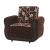 Havana Fabric Convertible Sleeper Arm Chair