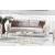Moda Fabric Velvet Convertible Living Set