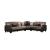Molina Microfiber/Leatherette Convertible Modular Sectional Sofa, Composition 1