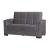 Armada Pro Fabric/PU Convertible Loveseat