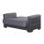 Armada Pro Fabric/PU Convertible Loveseat
