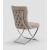 Royal Fabric Tufted Back Chair w/ Silver Base, Set of 2