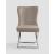 Royal Fabric Tufted Back Chair w/ Silver Base, Set of 2