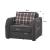 Speedy Chenille Fabric Convertible Chair