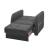 Speedy Chenille Fabric Convertible Chair