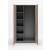 Status Office Wardrobe w/Storage Cabinet & Slide-Out Hanger
